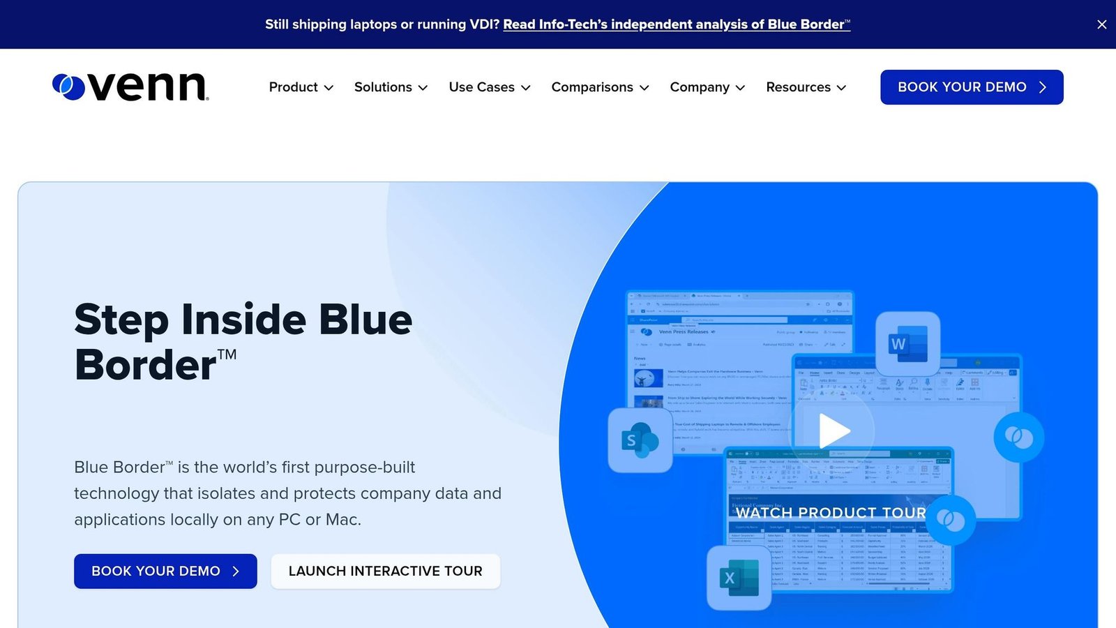 Venn Blue Border