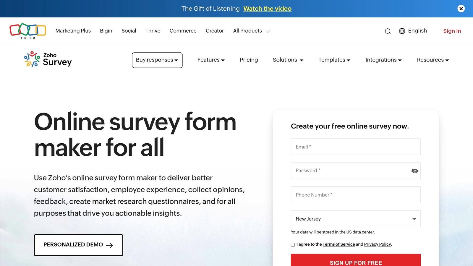 Zoho Survey