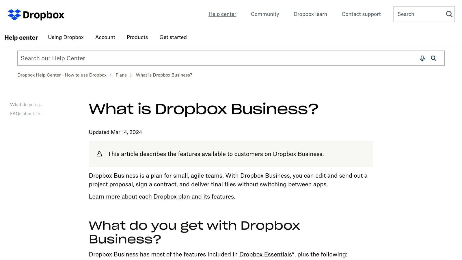 Dropbox Business