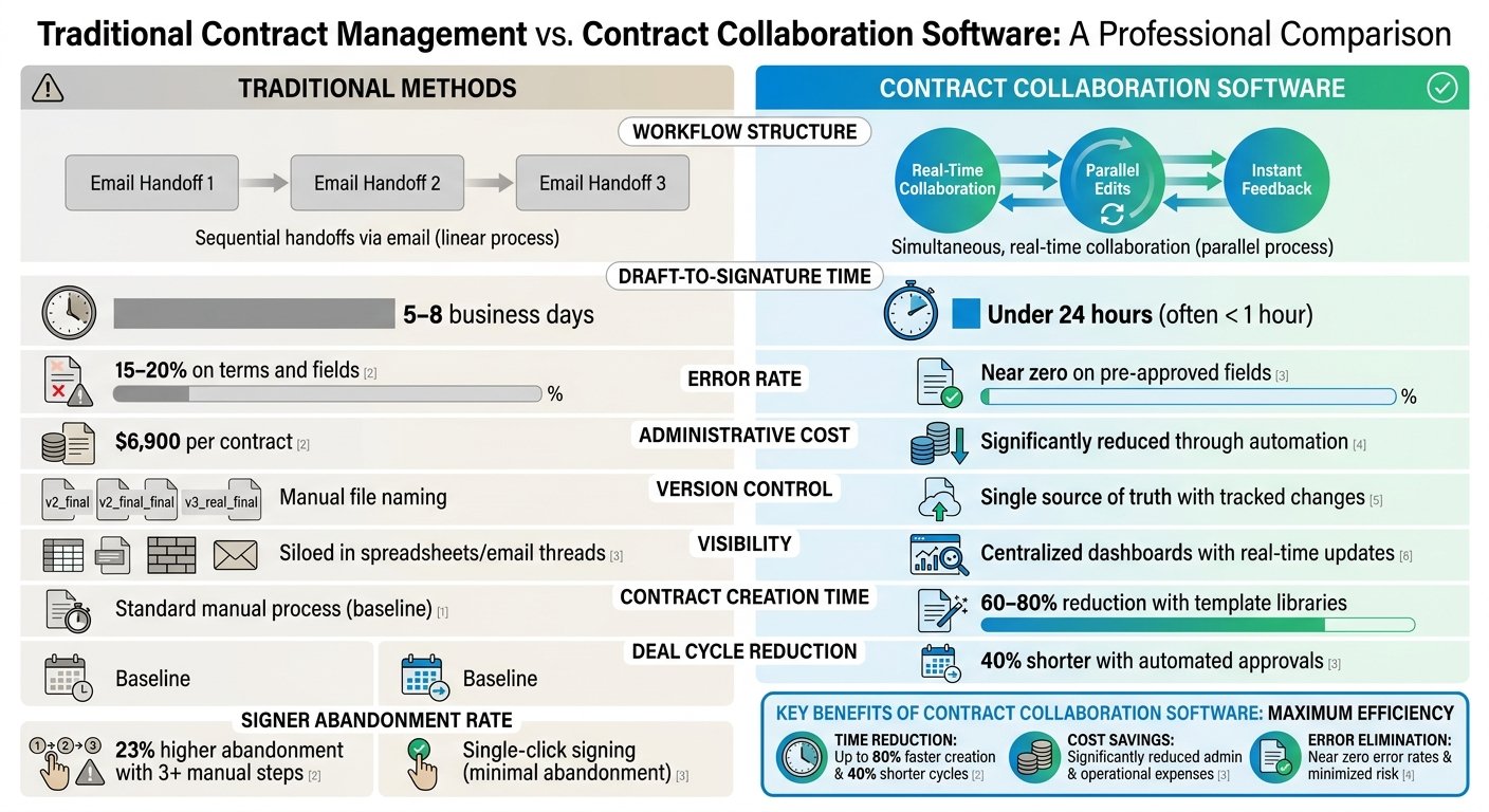 Traditional vs Modern Contract Management: Key Metrics Comparison