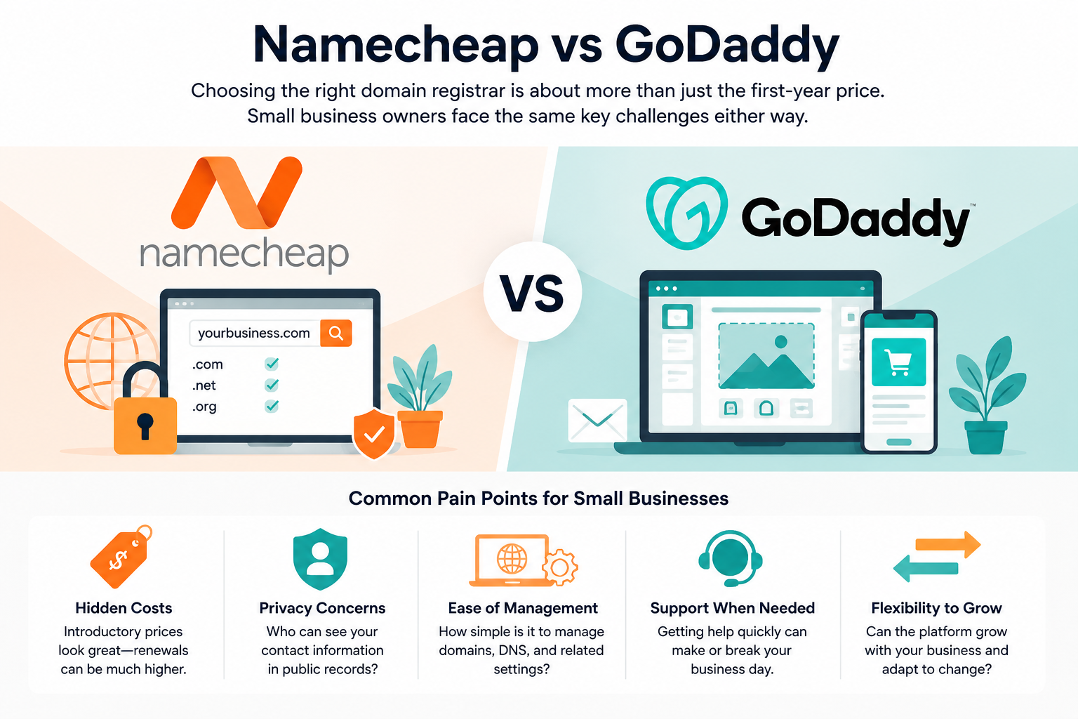namecheap vs godaddy for domain